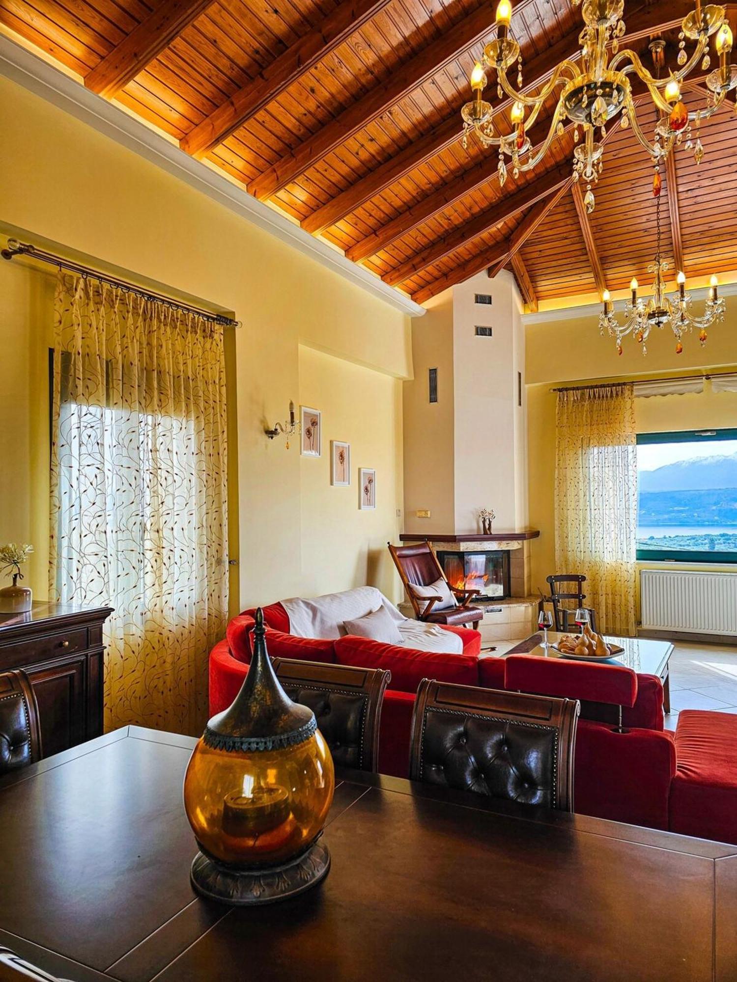Villa Aitheras With Sea Views And Garden Stérnai Eksteriør billede