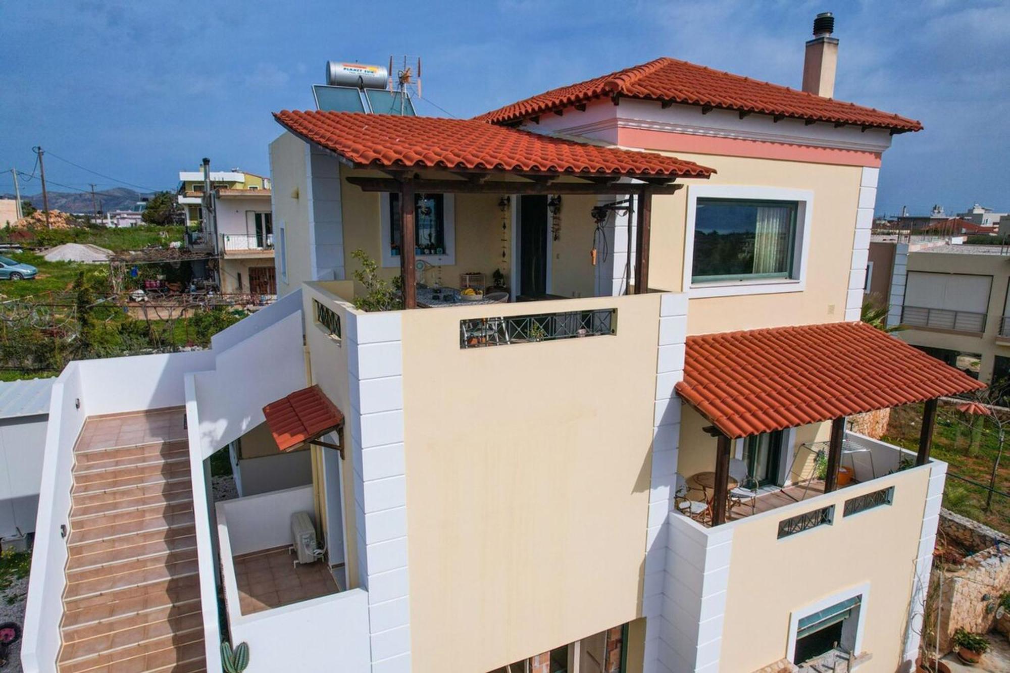 Villa Aitheras With Sea Views And Garden Stérnai Eksteriør billede