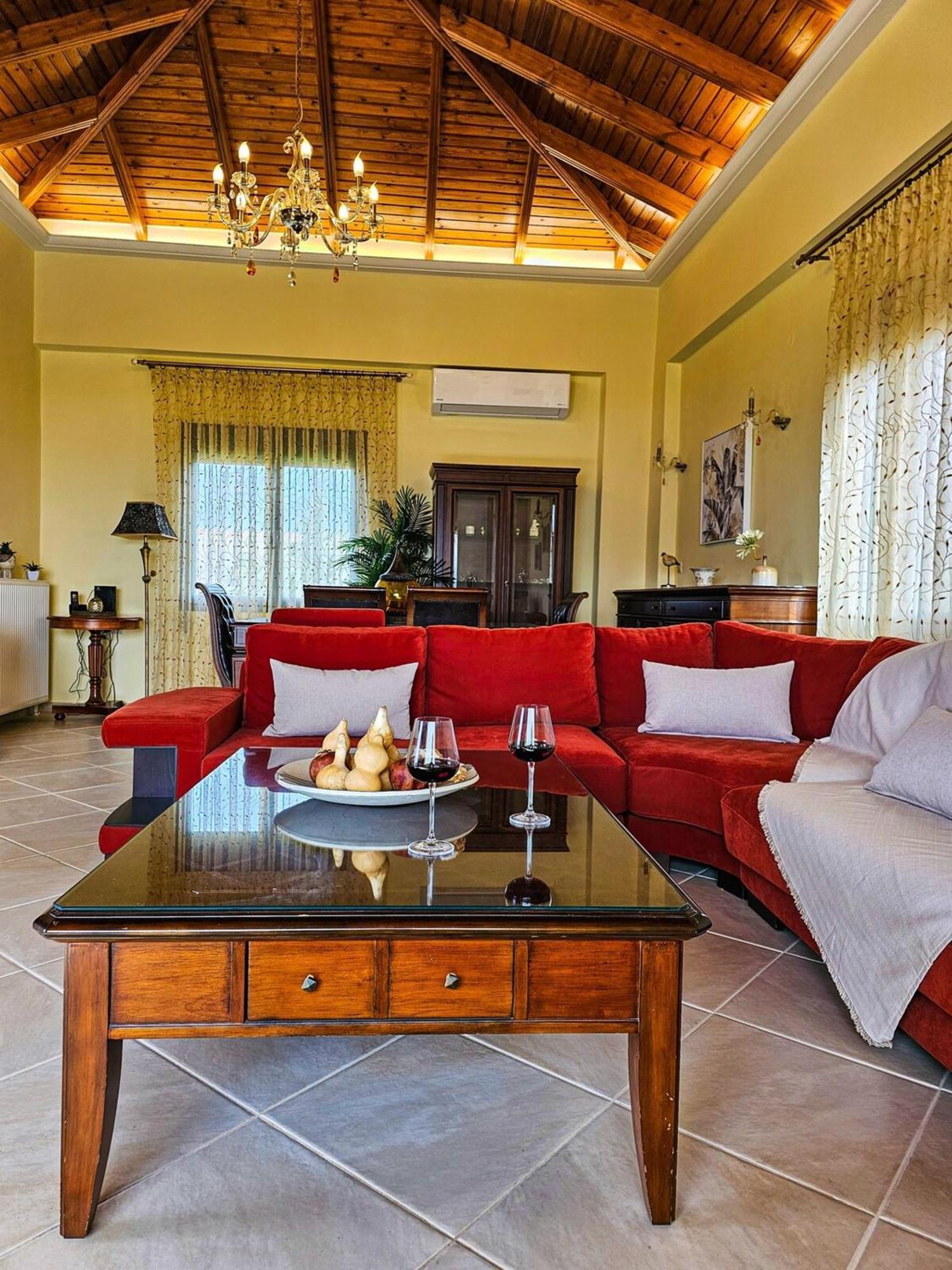 Villa Aitheras With Sea Views And Garden Stérnai Eksteriør billede